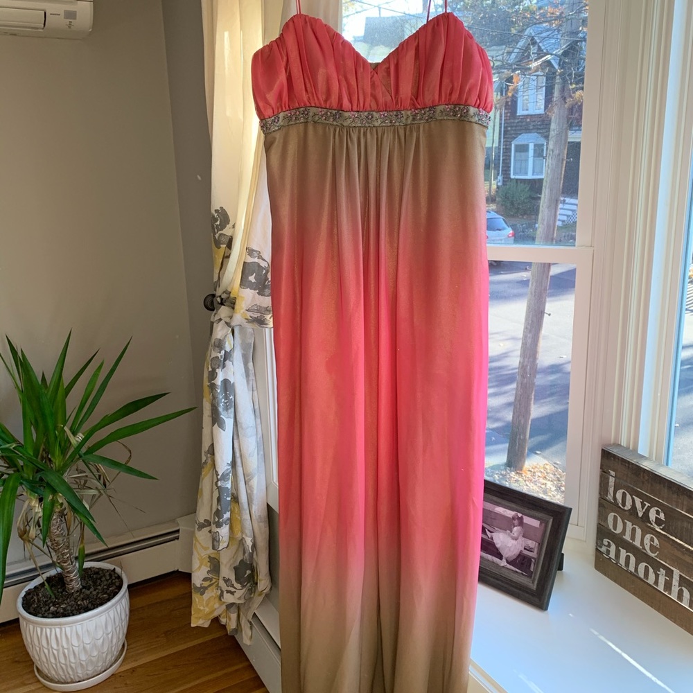 Pink and Gold Dress